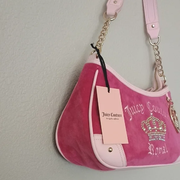 Juicy Couture Pink and Gold Shoulder Bag - Picture 3 of 9